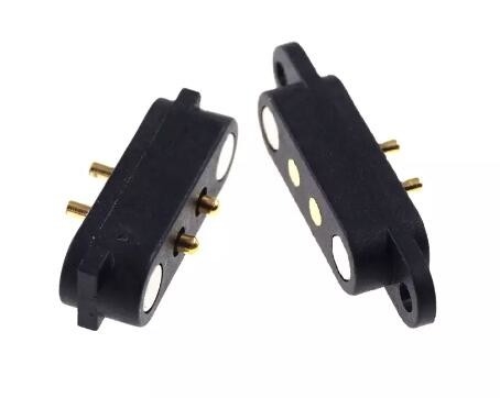 4p Magnetico POGO Pin Connector 2A Pitch 2.8mm per il montaggio del pannello di saldatura PCB