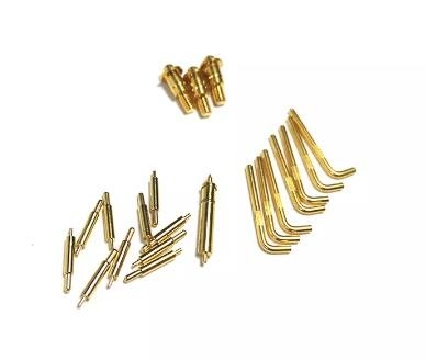 PCB montato Magnete angolo destro Pini POGO USB maschio 20u'' contatto caricato a molla