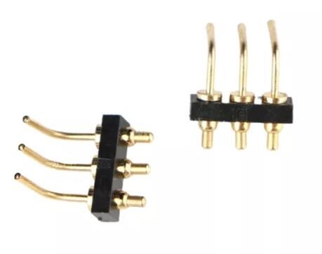 1.5mm maschio a molla 2 pin Pogo connettore fila singola