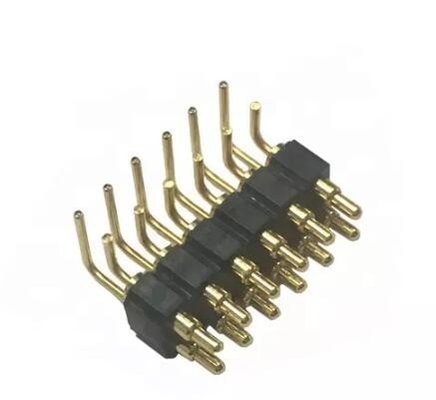 Sonde di molla in ottone Pogo Pins ad angolo retto connettore magnetico da 1 a 4 pin