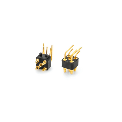 1 Amp PA66 Pogo pin ad angolo retto con connettori a molla per l'attrezzatura di ricarica