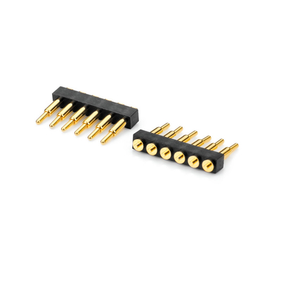 4 pin doppio fila maschio a molla pin di testa a carico
