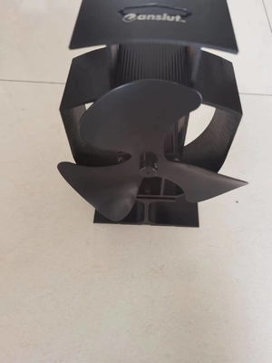 Ventola per stufa alimentata a caldo ODM OEM 0,01 mm in alluminio. Applicazione domestica dell'ABS